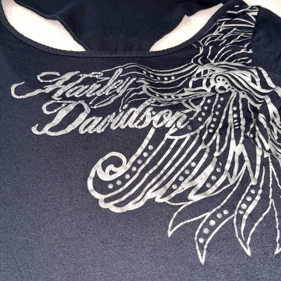 Harley Davidson long sleeve t-back top - Picture 5 of 14